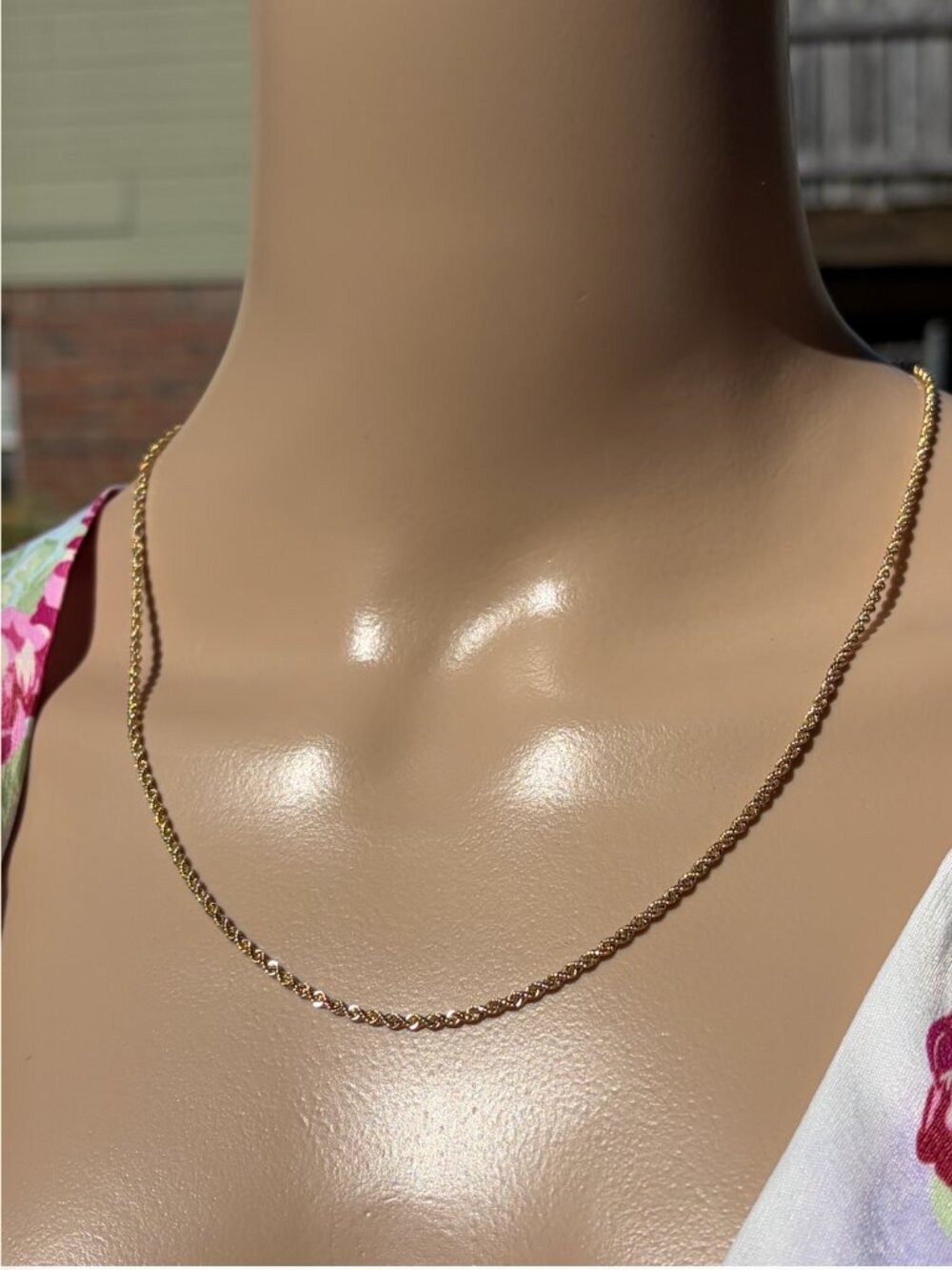 14k Solid Gold 20" - 2mm Rope Chain - 2.6 Grams
